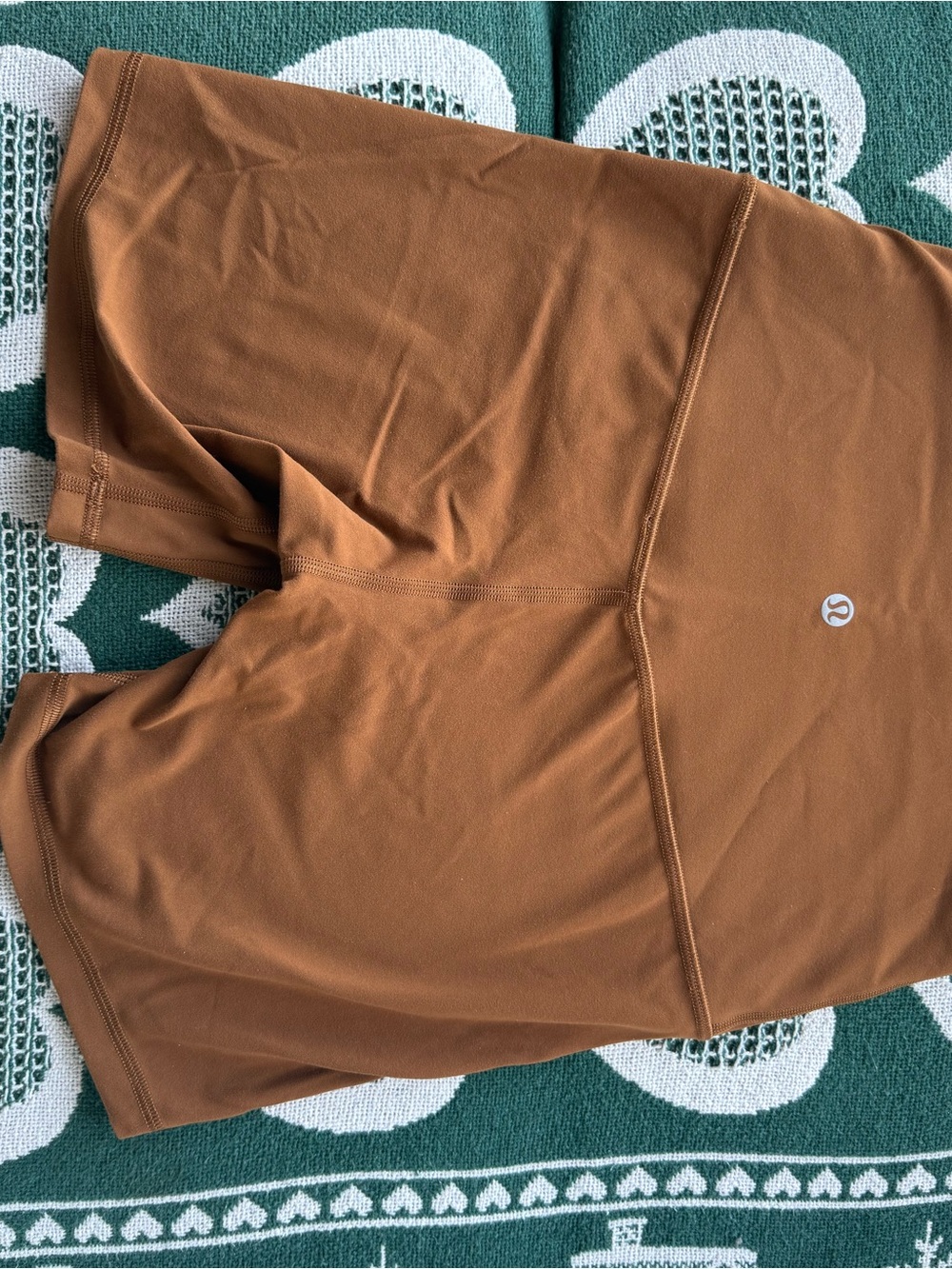 Lululemon High-Waist Brown Women’s Bike Shorts - Picture 2 of 4